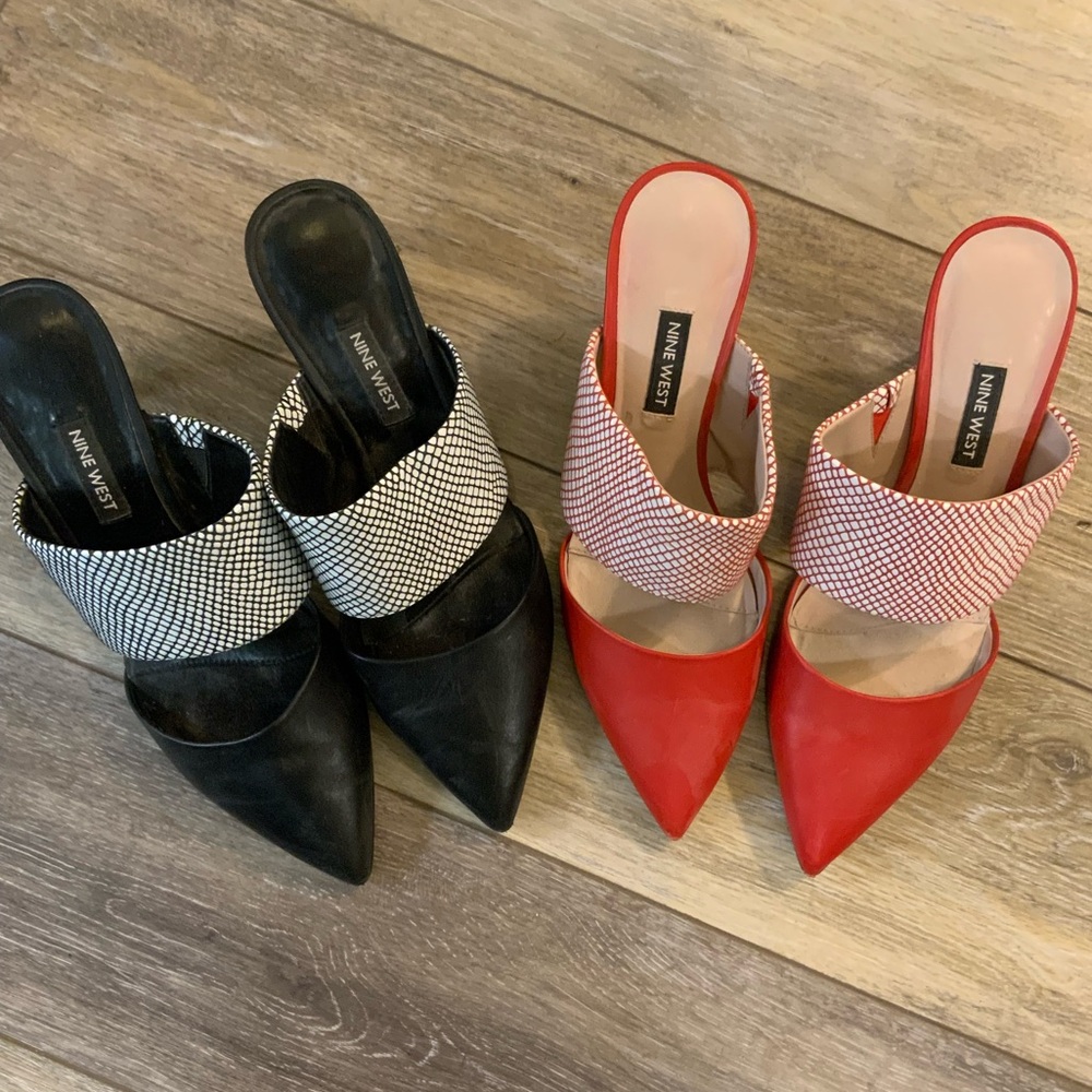 Nine West Set Of Two Heels. Size 7.5 - image 1